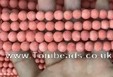 CMJ827 15.5 inches 8mm round matte Mashan jade beads wholesale