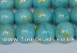 CMJ967 15.5 inches 8mm round Mashan jade beads wholesale