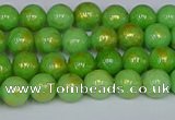 CMJ975 15.5 inches 4mm round Mashan jade beads wholesale