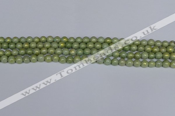 CMJ980 15.5 inches 4mm round Mashan jade beads wholesale