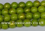 CMJ985 15.5 inches 4mm round Mashan jade beads wholesale