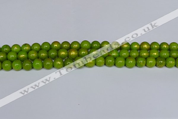 CMJ986 15.5 inches 6mm round Mashan jade beads wholesale