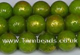 CMJ987 15.5 inches 8mm round Mashan jade beads wholesale