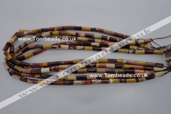 CMK104 15.5 inches 6*11mm tube mookaite beads wholesale