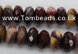 CMK121 15.5 inches 7*10mm faceted rondelle mookaite beads wholesale