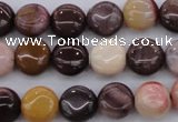 CMK135 15.5 inches 8mm flat round mookaite beads wholesale