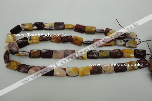 CMK150 15.5 inches 12*16mm faceted rectangle mookaite beads wholesale