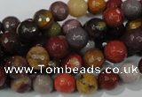 CMK212 15.5 inches 8mm faceted round mookaite gemstone beads