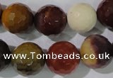 CMK215 15.5 inches 14mm faceted round mookaite gemstone beads