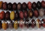 CMK221 15.5 inches 6*10mm rondelle mookaite gemstone beads