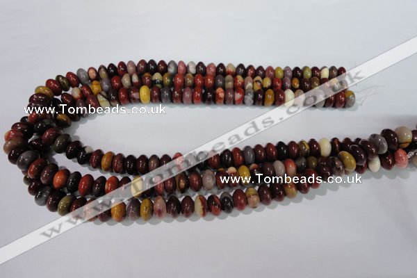 CMK221 15.5 inches 6*10mm rondelle mookaite gemstone beads