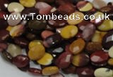 CMK23 15.5 inches 10*14mm faceted oval mookaite beads wholesale