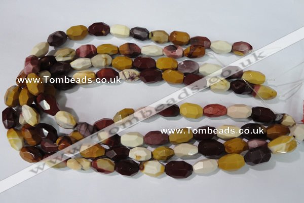 CMK233 15.5 inches 10*18mm faceted nuggets mookaite gemstone beads