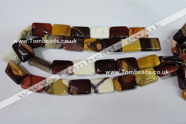 CMK267 15.5 inches 18*25mm rectangle mookaite gemstone beads