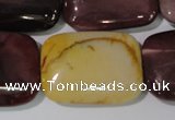 CMK268 15.5 inches 22*30mm rectangle mookaite gemstone beads