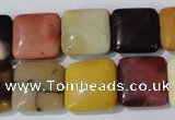 CMK271 15.5 inches 15*15mm square mookaite gemstone beads