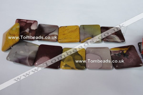 CMK276 15.5 inches 40*40mm square mookaite gemstone beads