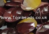 CMK28 15.5 inches 30*40mm faceted oval mookaite beads wholesale