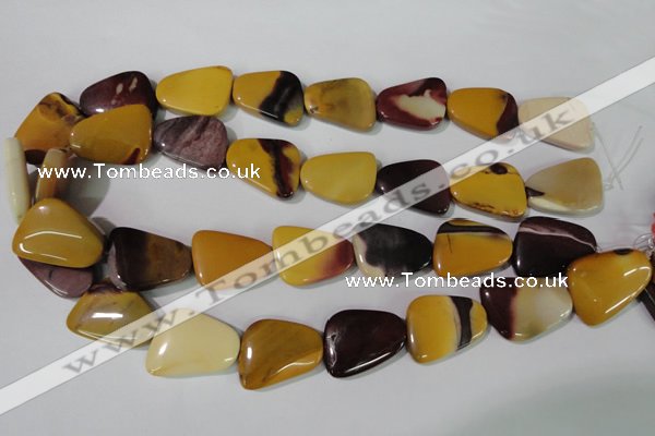 CMK282 15.5 inches 18*25mm trapezoid mookaite gemstone beads