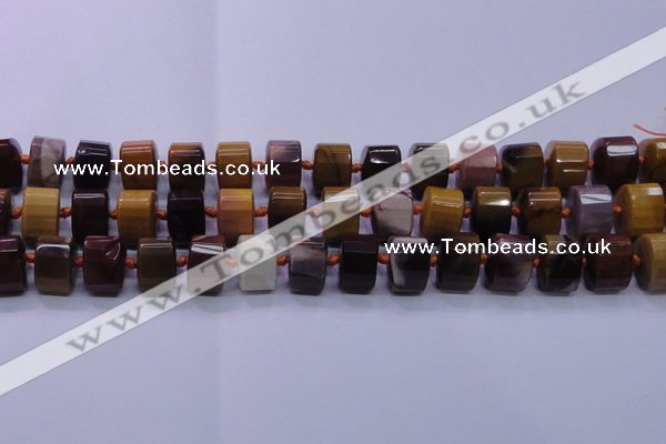CMK290 15.5 inches 11*15*15mm faceted triangle mookaite beads