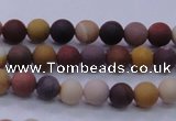 CMK291 15.5 inches 6mm round matte mookaite beads wholesale