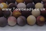 CMK292 15.5 inches 8mm round matte mookaite beads wholesale