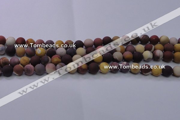 CMK293 15.5 inches 10mm round matte mookaite beads wholesale