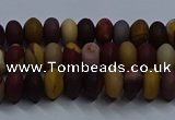 CMK301 15.5 inches 5*8mm rondelle matte mookaite beads wholesale