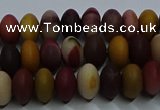 CMK302 15.5 inches 6*10mm rondelle matte mookaite beads wholesale