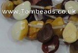 CMK31 15.5 inches 14*18mm faceted flat teardrop mookaite beads