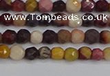 CMK316 15.5 inches 4mm faceted round mookaite gemstone beads