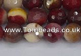 CMK319 15.5 inches 10mm faceted round mookaite gemstone beads