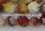 CMK327 15.5 inches 12mm faceted nuggets mookaite gemstone beads