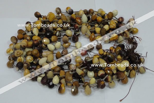 CMK34 15.5 inches 10*15mm faceted teardrop mookaite beads wholesale