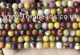 CMK352 15 inches 6mm faceted round mookaite beads wholesale