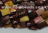 CMK37 15.5 inches 10*14mm faceted rectangle mookaite beads wholesale