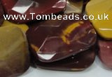 CMK39 15.5 inches 30*40mm faceted rectangle mookaite beads wholesale