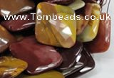 CMK43 15.5 inches 30*30mm faceted square mookaite beads wholesale