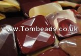 CMK44 15.5 inches 40*40mm faceted square mookaite beads wholesale