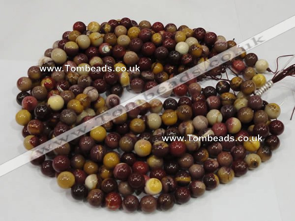 CMK58 15.5 inches 8mm round mookaite gemstone beads wholesale