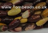 CMK66 15.5 inches 10*20mm rice mookaite gemstone beads wholesale