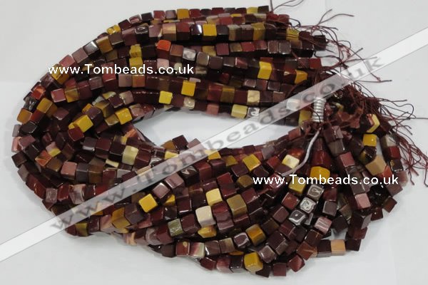 CMK69 15.5 inches 6*6mm cube mookaite gemstone beads wholesale