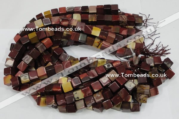 CMK71 15.5 inches 10*10mm cube mookaite gemstone beads wholesale