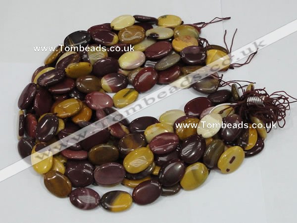 CMK74 15.5 inches 10*15mm oval mookaite gemstone beads wholesale