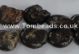 CMM51 15.5 inches 13*18mm - 15*20mm ammonite gemstone beads