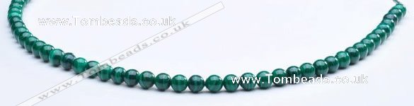 CMN03 A grade round 5mm natural malachite beads Wholesale