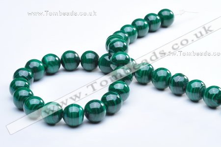 CMN07 12mm round A grade natural malachite beads Wholesale