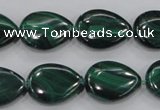 CMN102 15.5 inches 15*20mm flat teardrop natural malachite beads