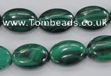 CMN103 15.5 inches 12*16mm oval natural malachite beads wholesale