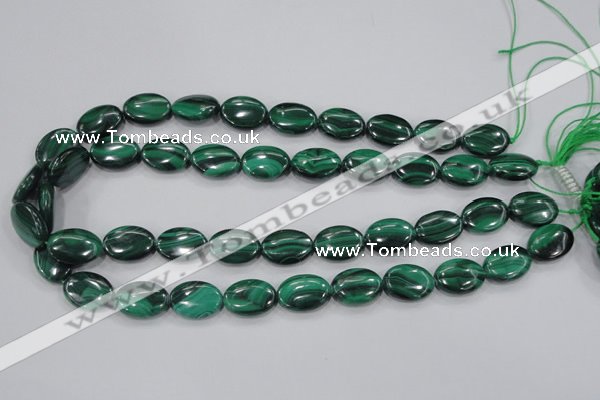 CMN104 15.5 inches 13*18mm oval natural malachite beads wholesale